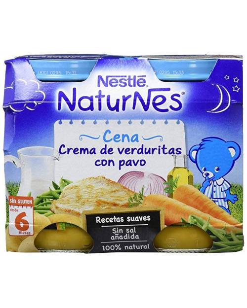 NaturNes crema de verduritas con pavo 200g+200g