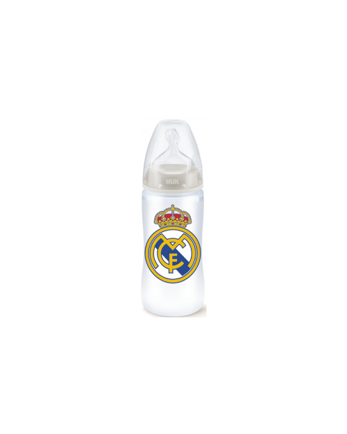 Nuk Biberón 300ml Fc Silicona Libre Bpa 6-18 Meses Real Madrid