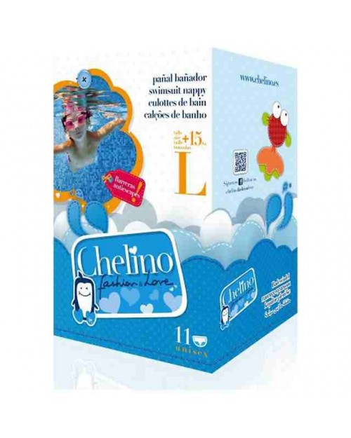 Chelino Pañal Bañador Talla L +15kg 11ud