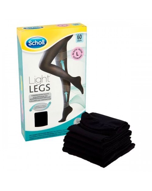 MEDIAS LIGHT LEGS DR SCHOLL 60 DENIERS COLOR NEGRO