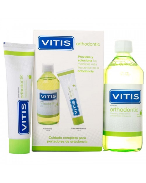 Vitis Orthodontic Pasta Dentifrica y Colutorio Pack