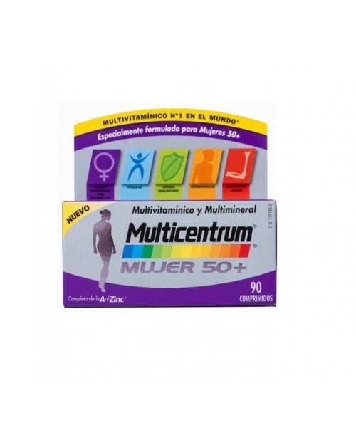 Multicentrum mujer 50+ 90 comprimidos