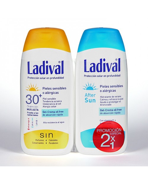 Ladival pieles sensibles o alergicas gel crema oil free spf30