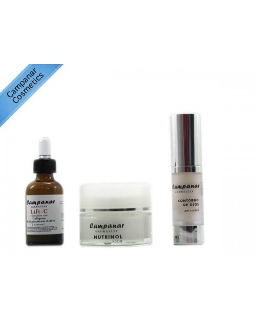 Pack Antiedad Noche para pieles mixtas Campanar Cosmetics