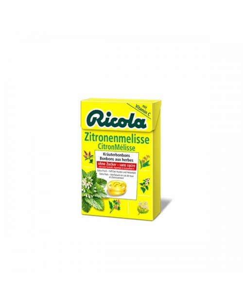 ricola caramelos limon-melisa s/a 50 g.