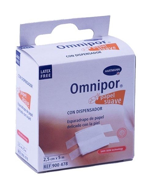 esparadrapo omnipor papel 5x2,5 c/dispen