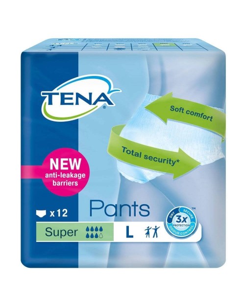 Tena Pants Super Talla L 12 Und