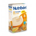 nutriben 8 cereales y miel fibra 600 gr.