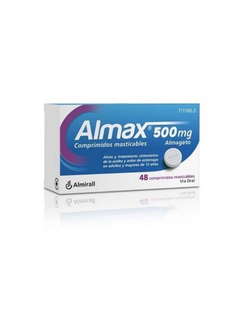 ALMAX 500 mg COMPRIMIDOS MASTICABLES