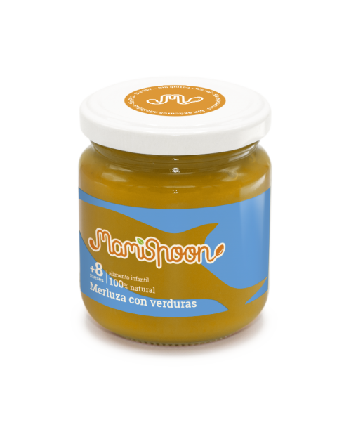 Mamispoon Tarrito Ecologico Merluza Con Verduras +8m 180gr