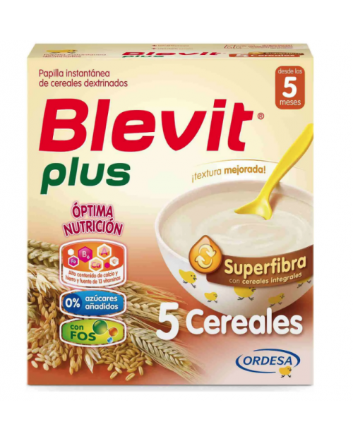 Blevit Plus Superfibra Papilla 5 Cereales 600gr