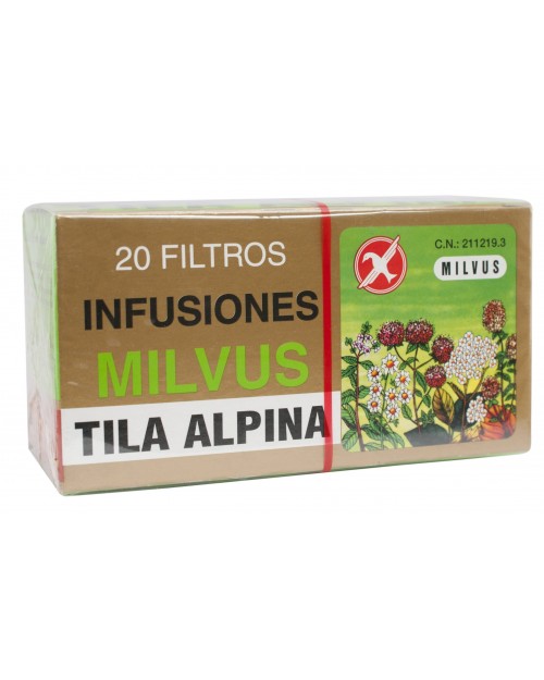 tila alpina sedante milvus 20 filtros