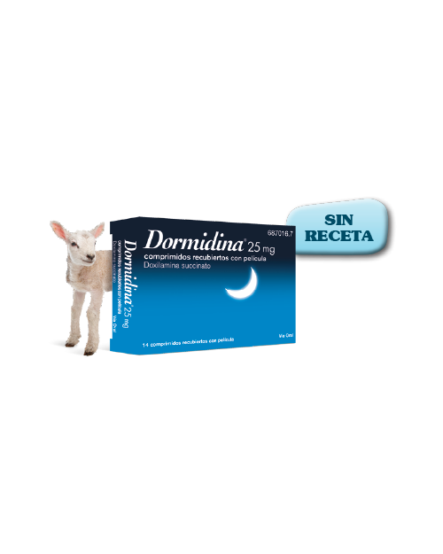 DORMIDINA DOXILAMINA 25 mg COMPRIMIDOS RECUBIERTOS CON PELICULA