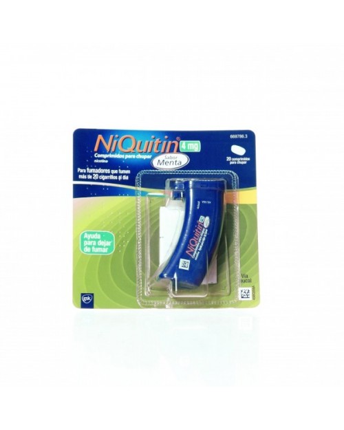 NIQUITIN 4 mg COMPRIMIDOS PARA CHUPAR SABOR MENTA