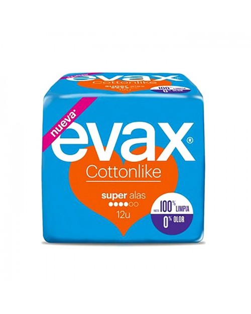 Evax Cotton Like Super con alas 12uds