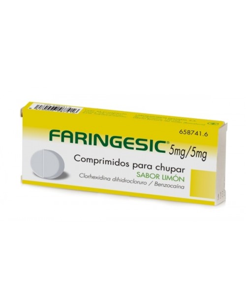 FARINGESIC 5 mg/5 mg COMPRIMIDOS PARA CHUPAR SABOR LIMON