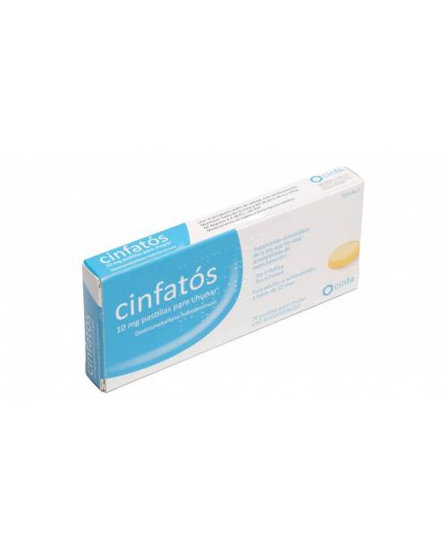 CINFATOS 10 mg PASTILLAS PARA CHUPAR