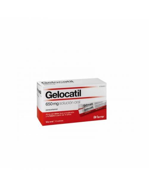 GELOCATIL 650 mg SOLUCION ORAL