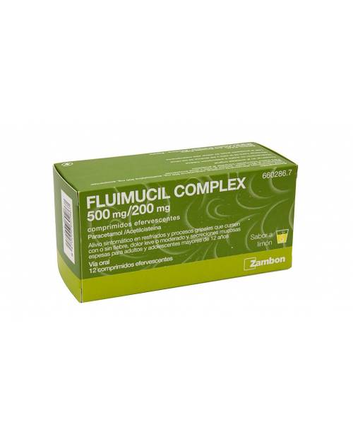 FLUIMUCIL COMPLEX 500 mg/200 mg COMPRIMIDOS EFERVESCENTES