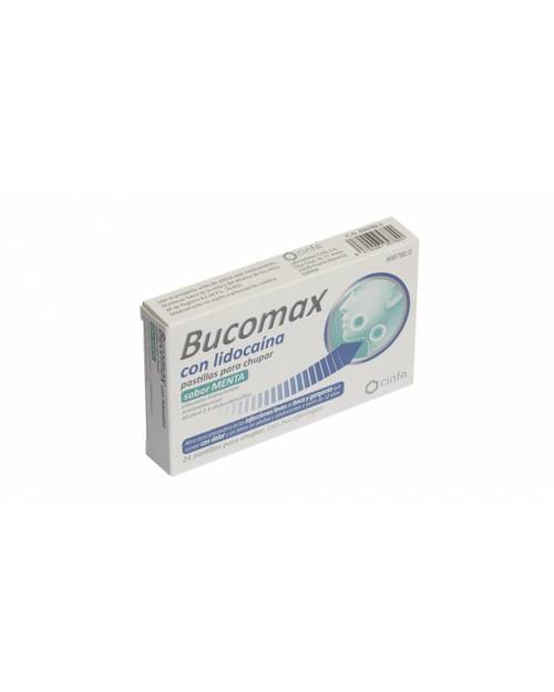 BUCOMAX CON LIDOCAINA PASTILLAS PARA CHUPAR SABOR MENTA