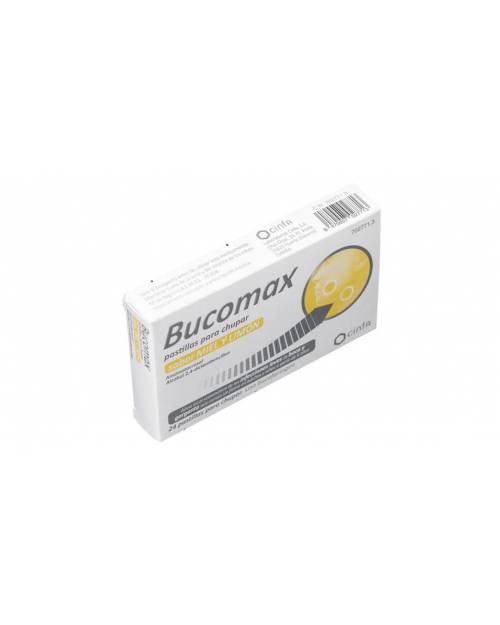 BUCOMAX PASTILLAS PARA CHUPAR SABOR MIEL Y LIMON