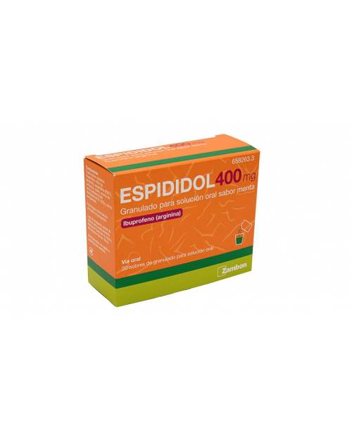 ESPIDIDOL 400 mg GRANULADO PARA SOLUCION ORAL SABOR MENTA