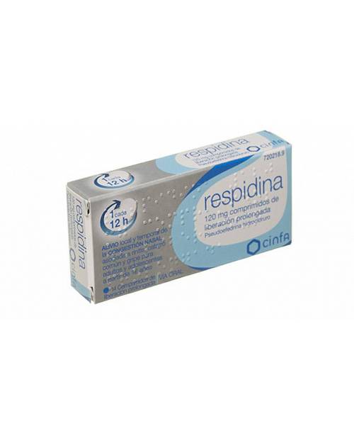 RESPIDINA 120 MG COMPRIMIDOS DE LIBERACION PROLONGADA