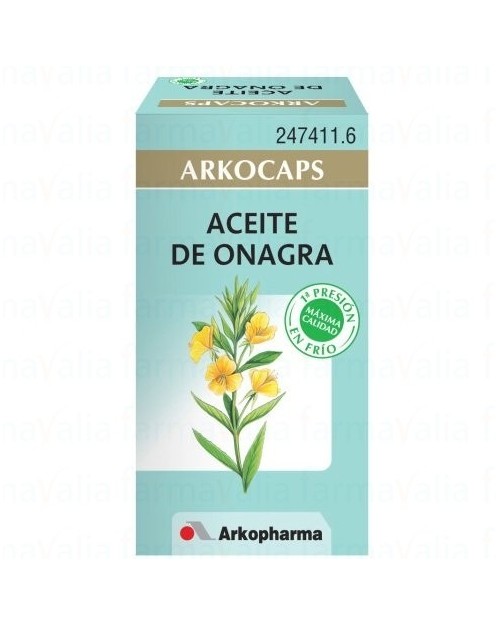 arkofluido aceite de onagra cápsulas x50