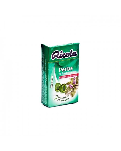 Ricola menta perlas sin azúcar caramelos 25g