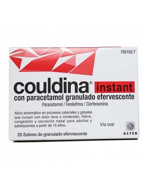 COULDINA CON PARACETAMOL (20 COMPRIMIDOS EFERVESCENTES )