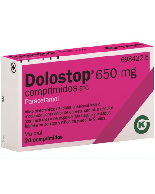 DOLOSTOP (650 MG 12 COMPRIMIDOS )