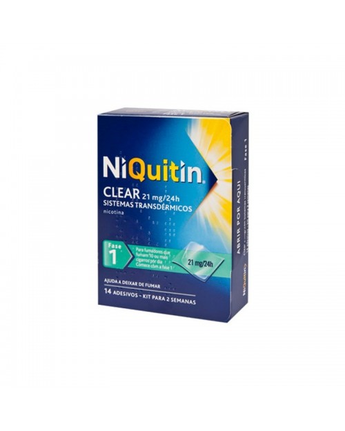 NIQUITIN CLEAR (21 MG/24 H 14 PARCHES TRANSDERMICOS 114 MG )