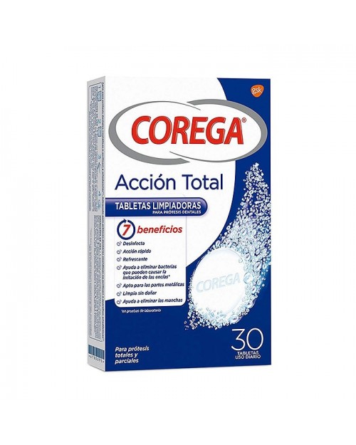 Corega Total Action 30 Tabletas