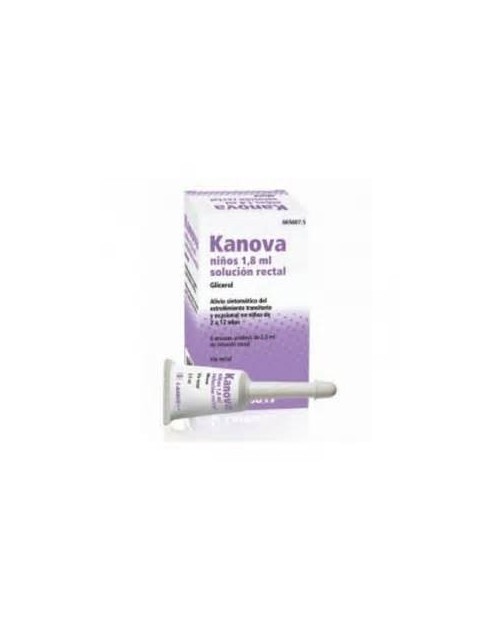 KANOVA NIÑOS (1.8 ML SOLUCION RECTAL 6 ENEMAS 2.5 ML 