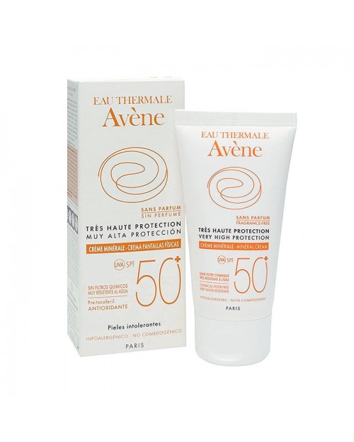 Avène Solar crema pantalla física SPF50+ 50ml