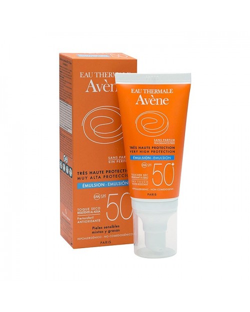 Avene Solar SPF50+ Emulsion Sin Perfume  50ml