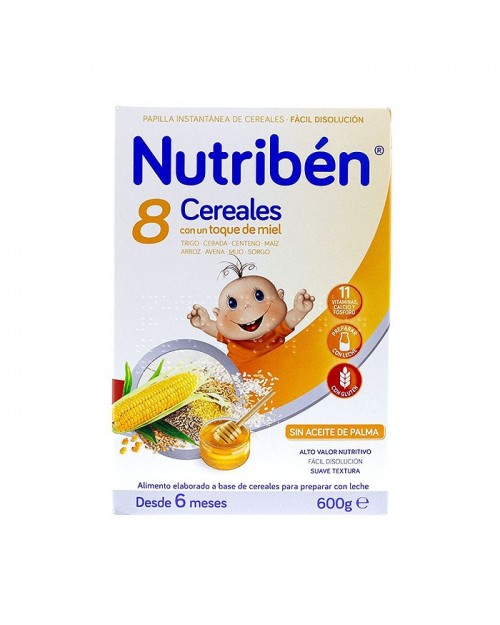 Nutriben 8 Cereales Con Miel 600 g