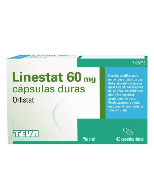 LINESTAT 60 MG CAPSULAS DURAS